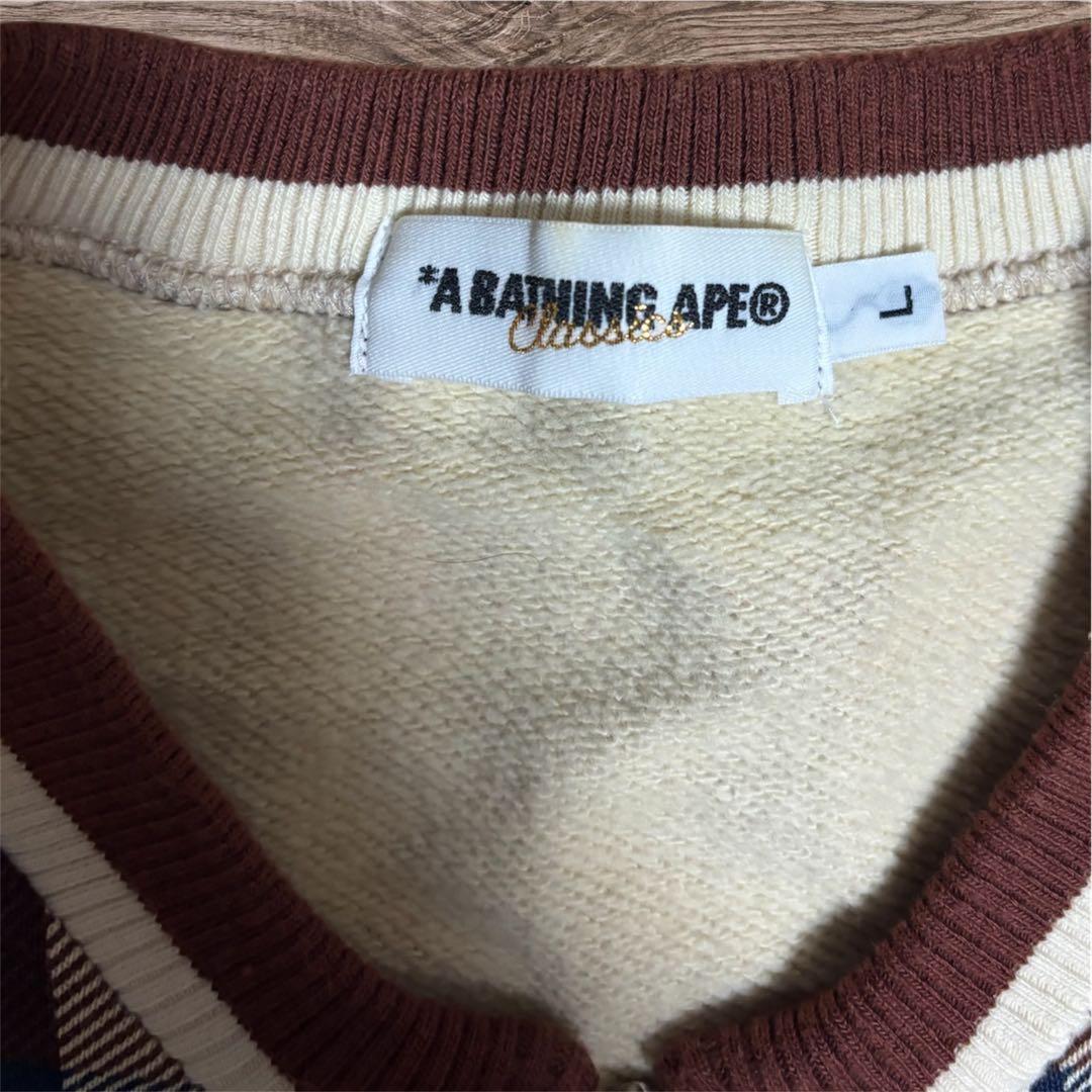 A BATHING APE ラブジェネチェック柄　 Lサイズ