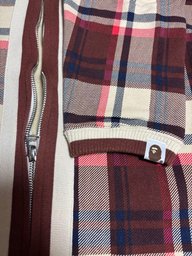 A BATHING APE ラブジェネチェック柄　 Lサイズ