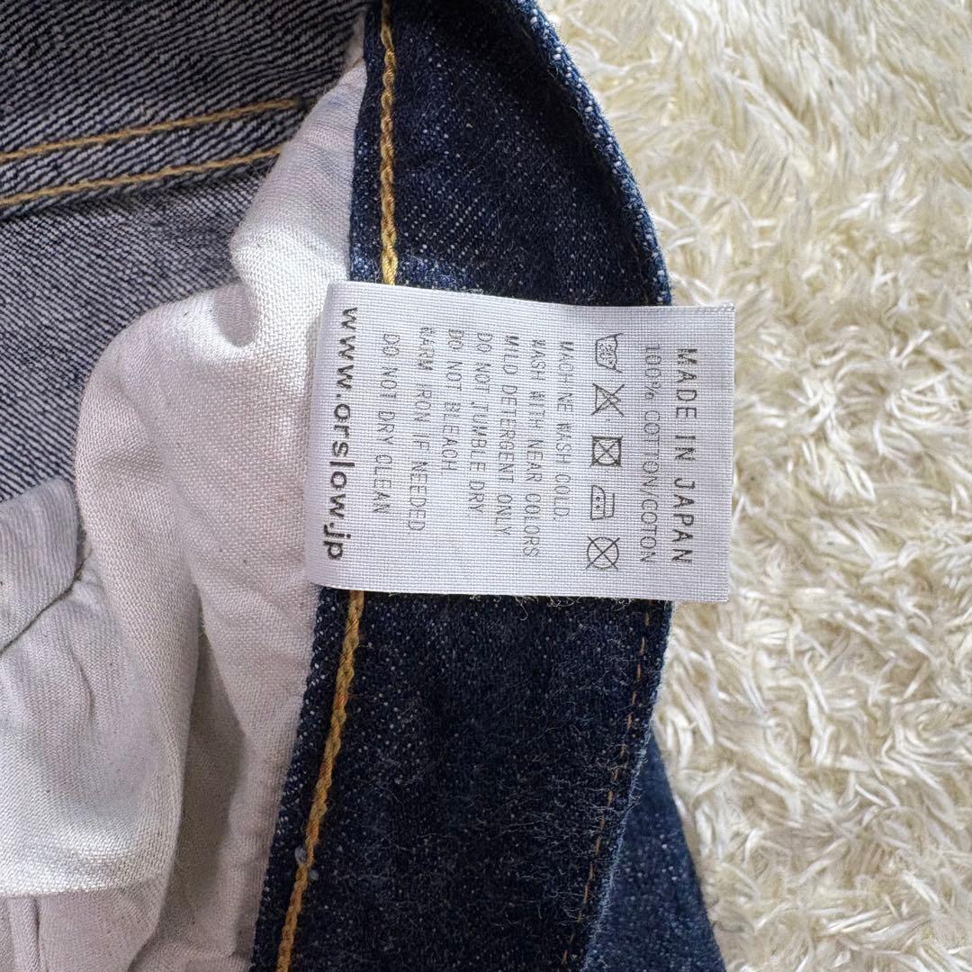 オアスロウ105★インディゴ　L◎5ポケットストレートデニム★