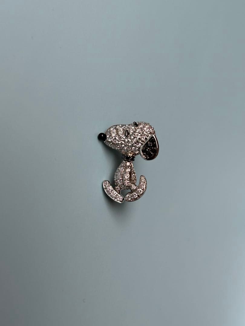 【S】KAJA BIJOUX スヌーピー ペンダント&片耳ピアス ダイヤ