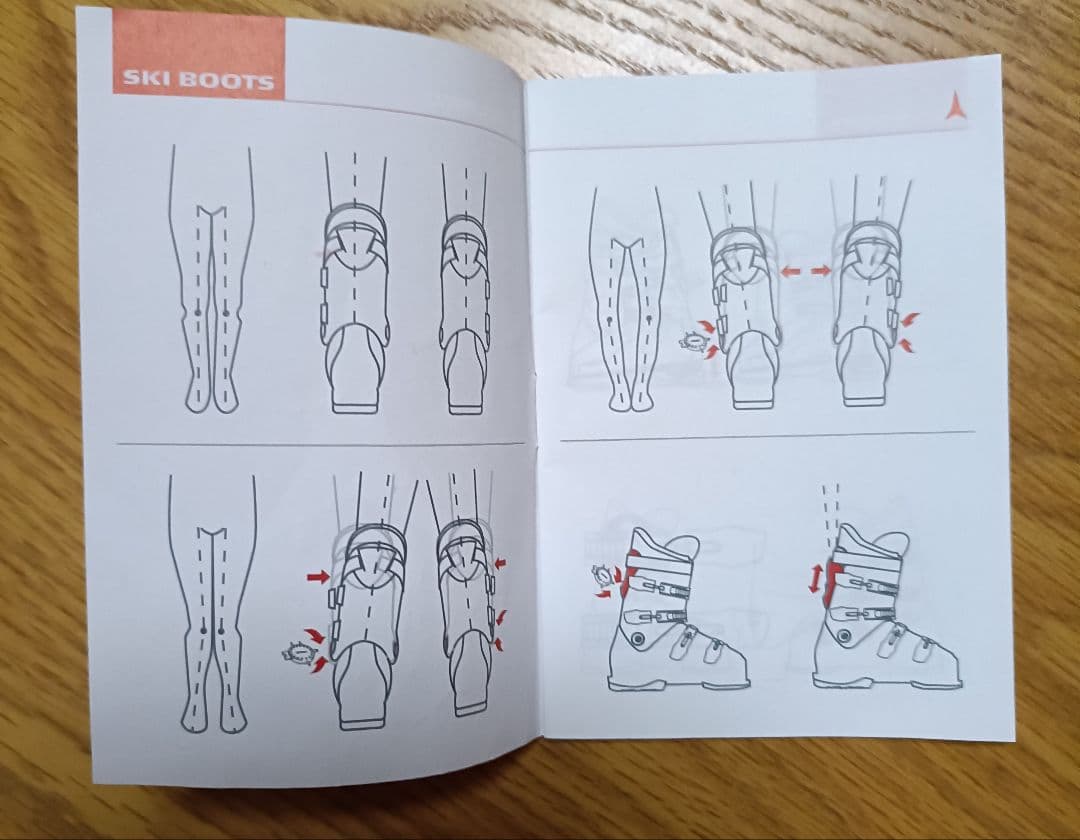 【使用2回】ATOMIC 26~26.5 スキーブーツ　説明書　付属品付き