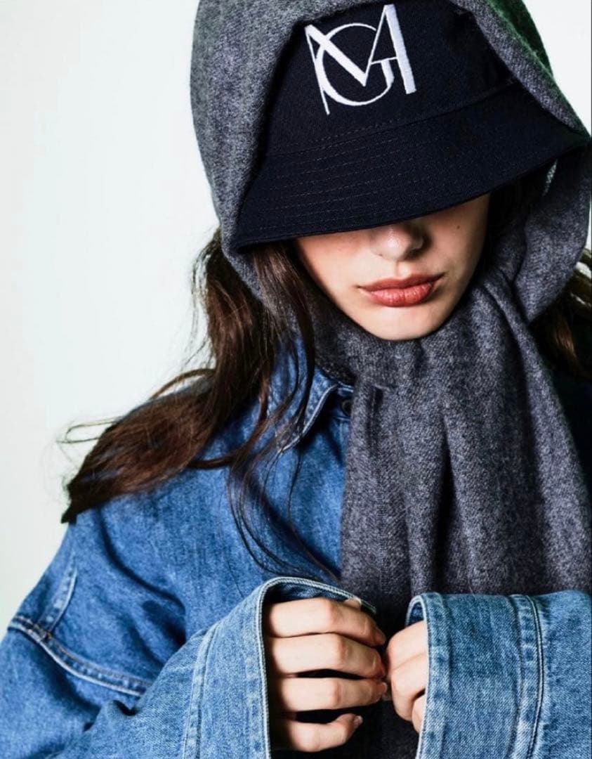 ミセスグリーンアップル　スニダン　バケットハット　ネイビー