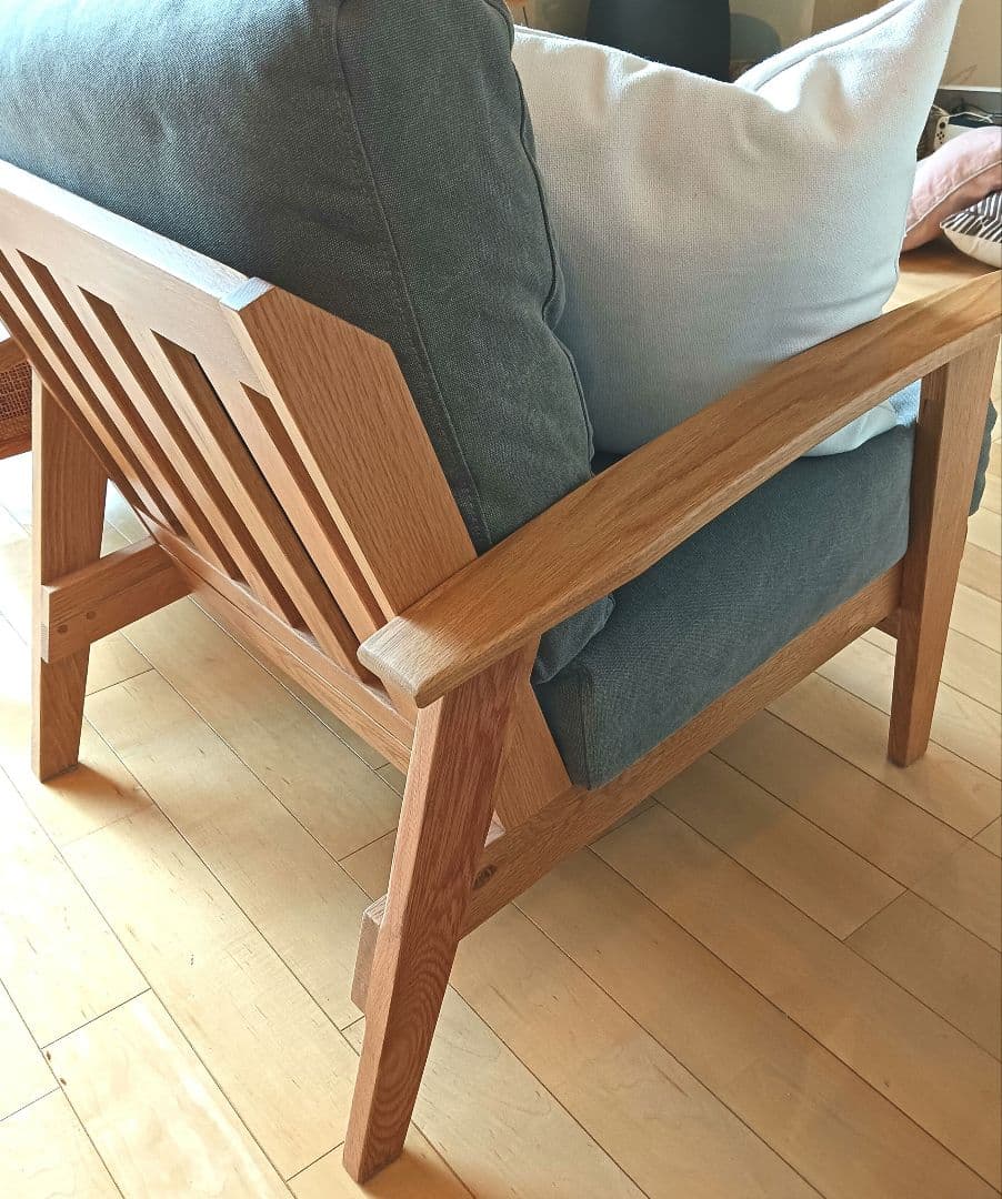 【アーバンリサーチドアーズ】ソファ 1P オーク無垢材