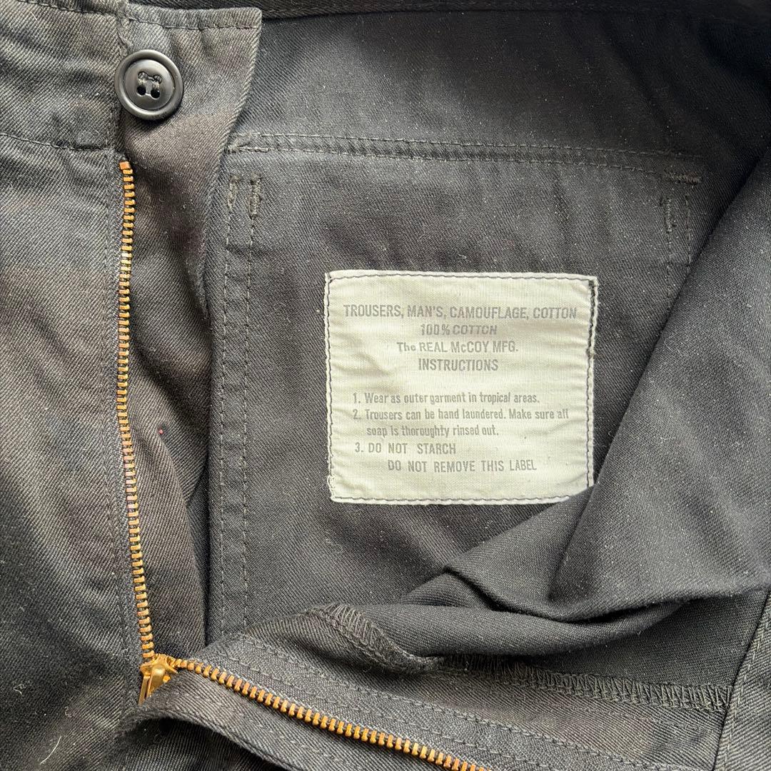 パンツ TIGER TROUSERS / BLACK OVER-DYE X-LARGE