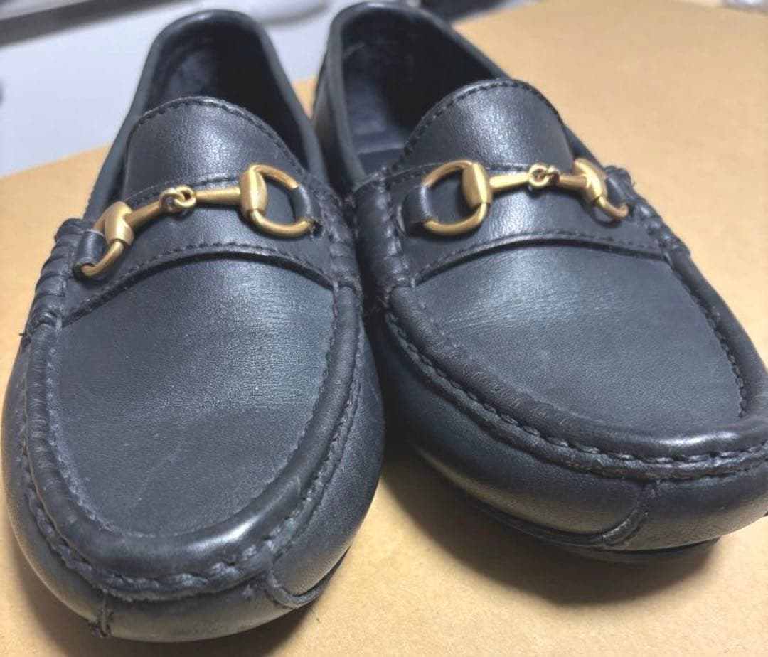 GUCCI ビットローファー ブラック　38（24.5cm）