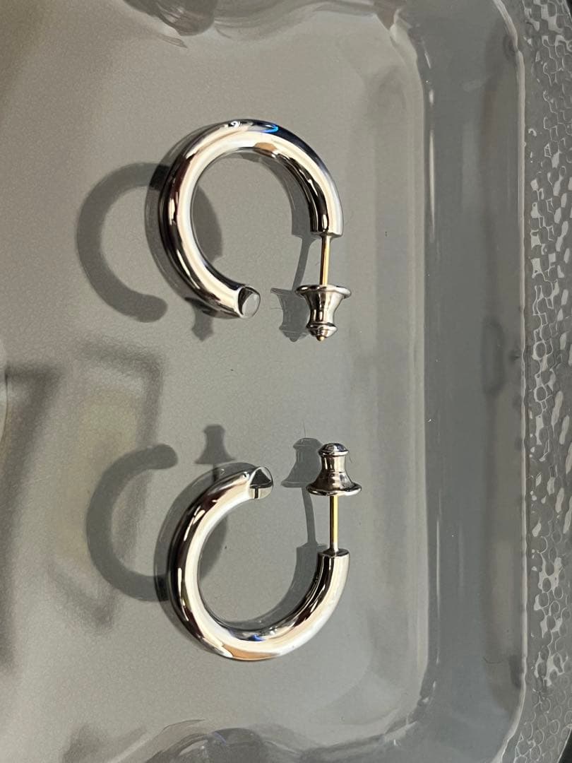 CAREERING シルバー フープピアス 501