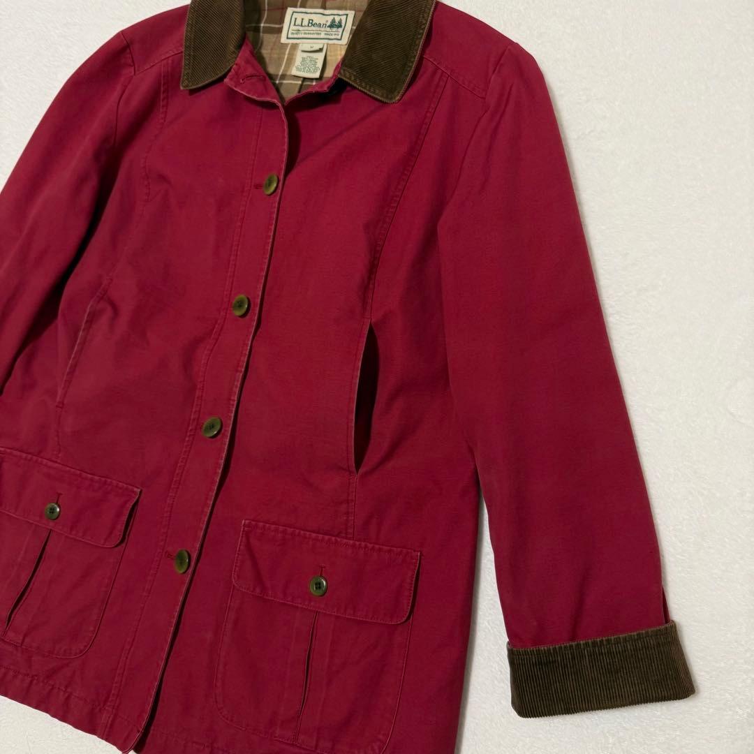 【L.L.Bean】希少　00s ハンティングジャケット　木タグ　レッド系