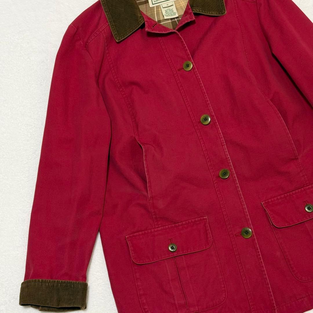 【L.L.Bean】希少　00s ハンティングジャケット　木タグ　レッド系