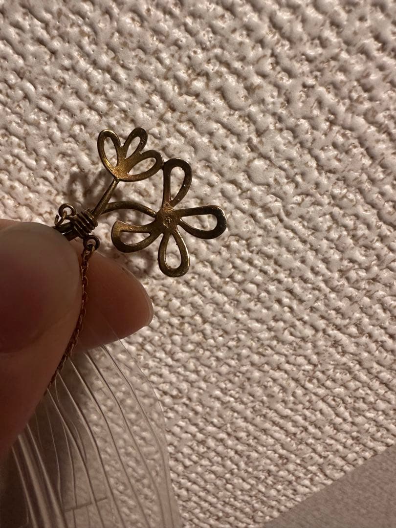 花モチーフ ゴールド ネックレス