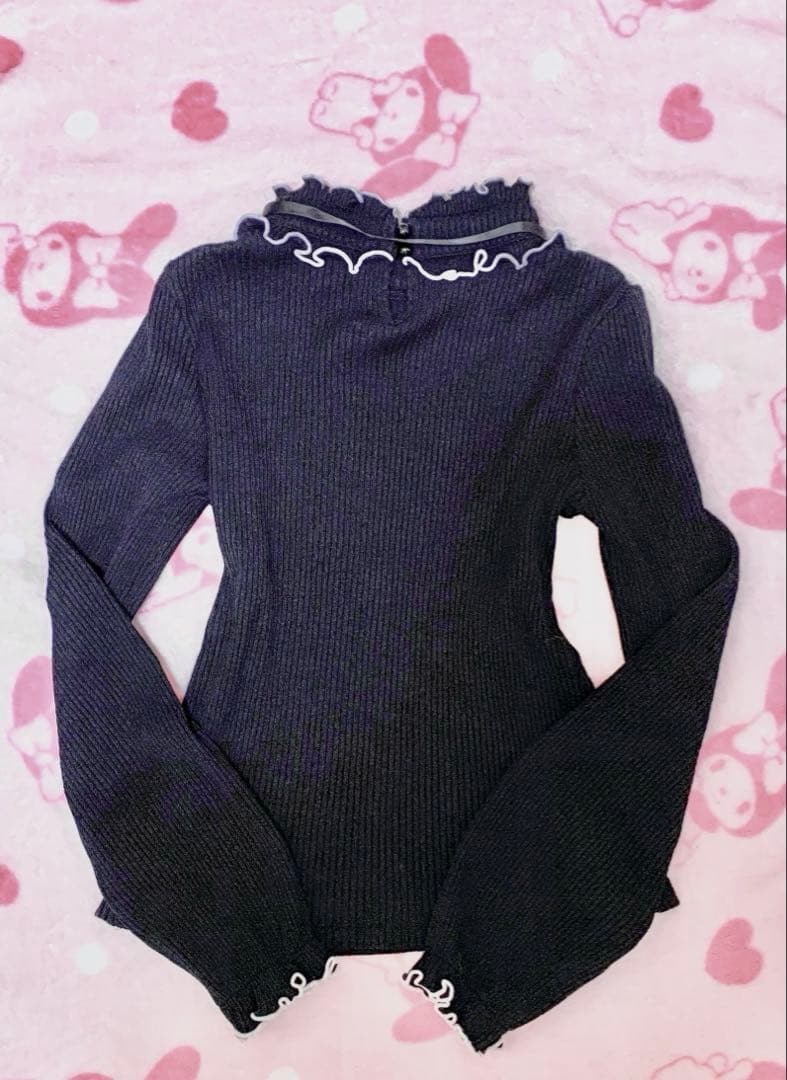 【希少】 MARS ♡ ハートくり抜きテレコトップス ブラック