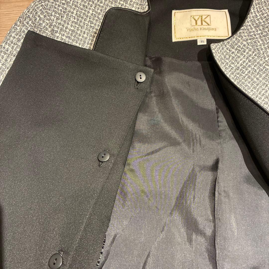 ユキコキミジマ　ノーカラーフォーマルジャケット 11号