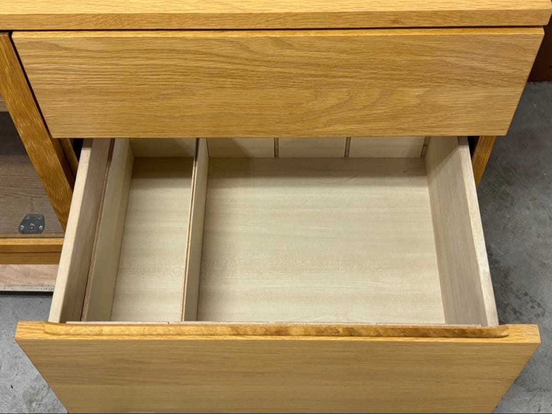 ⭐︎無印良品 木製AVラック 110cm オーク テレビ台 ガラス　MUJI