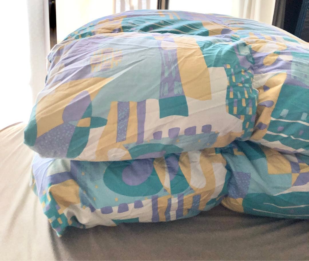 掛け布団　東洋羽毛　ダブル　カバー付き