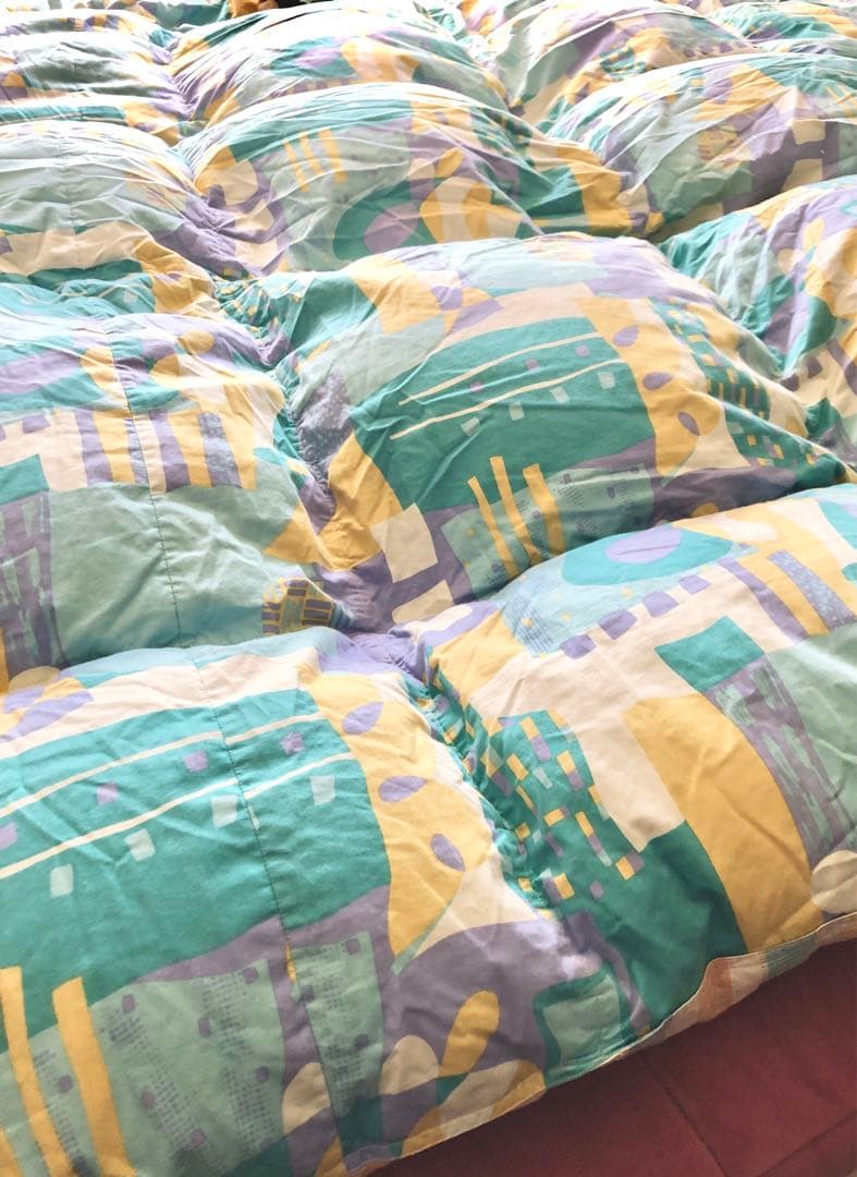 掛け布団　東洋羽毛　ダブル　カバー付き