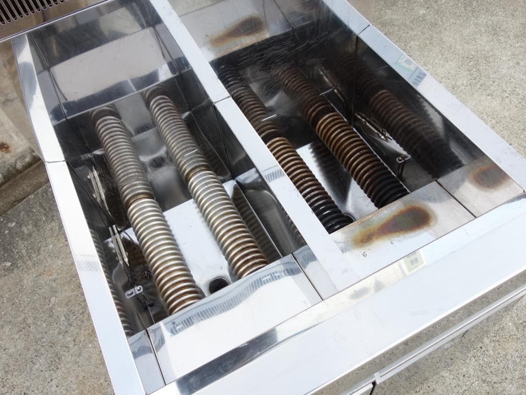 K▼タニコー 業務用 フライヤー 2槽 15L 30L 都市ガス (31441)