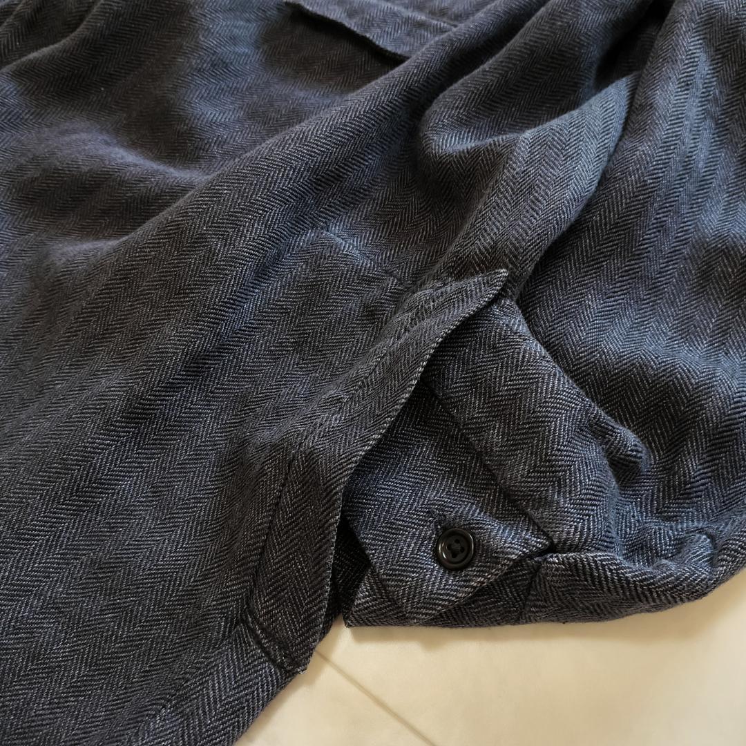 アナトミカ フランス製 リネンヘリンボーンダスターコート アルチュール 3 L