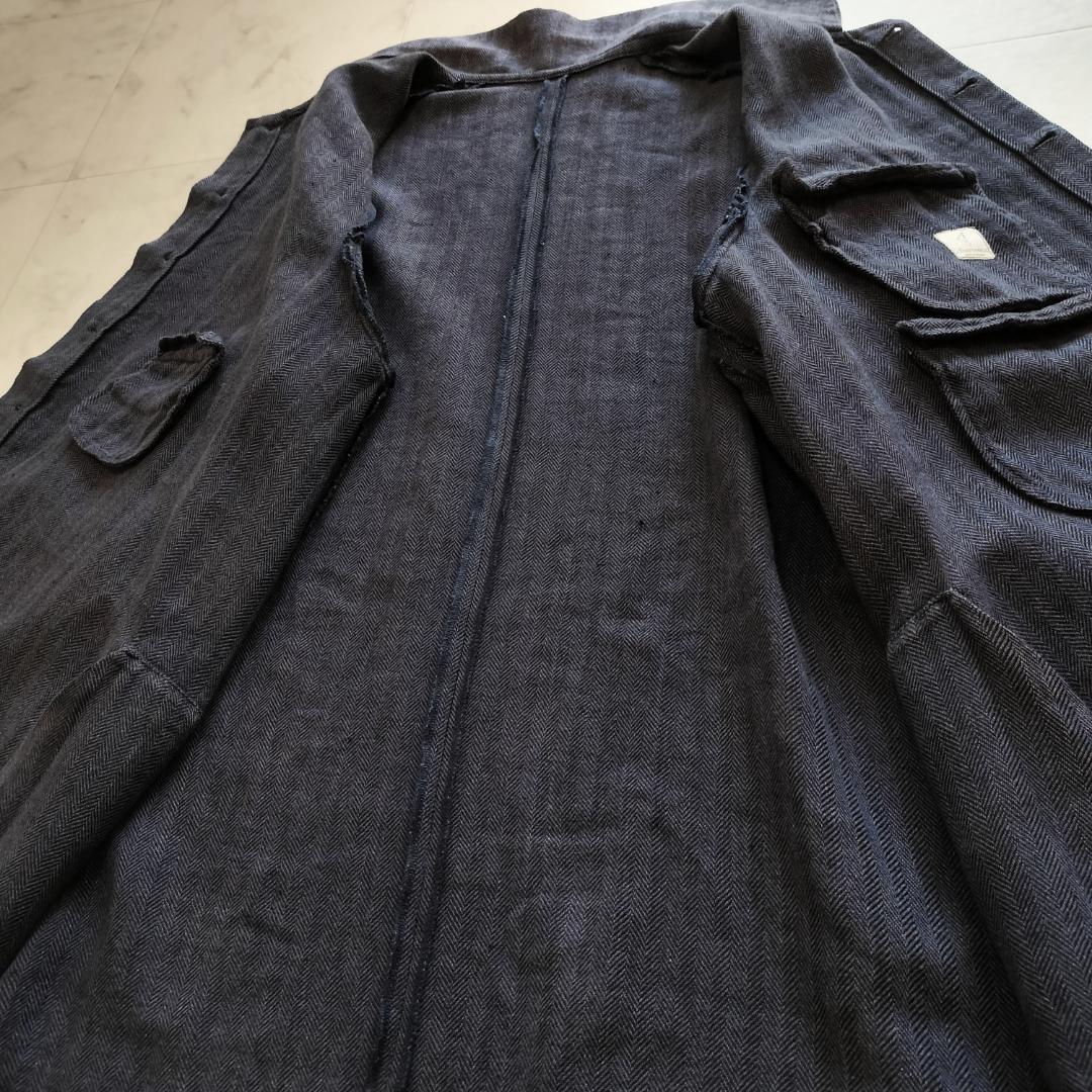 アナトミカ フランス製 リネンヘリンボーンダスターコート アルチュール 3 L