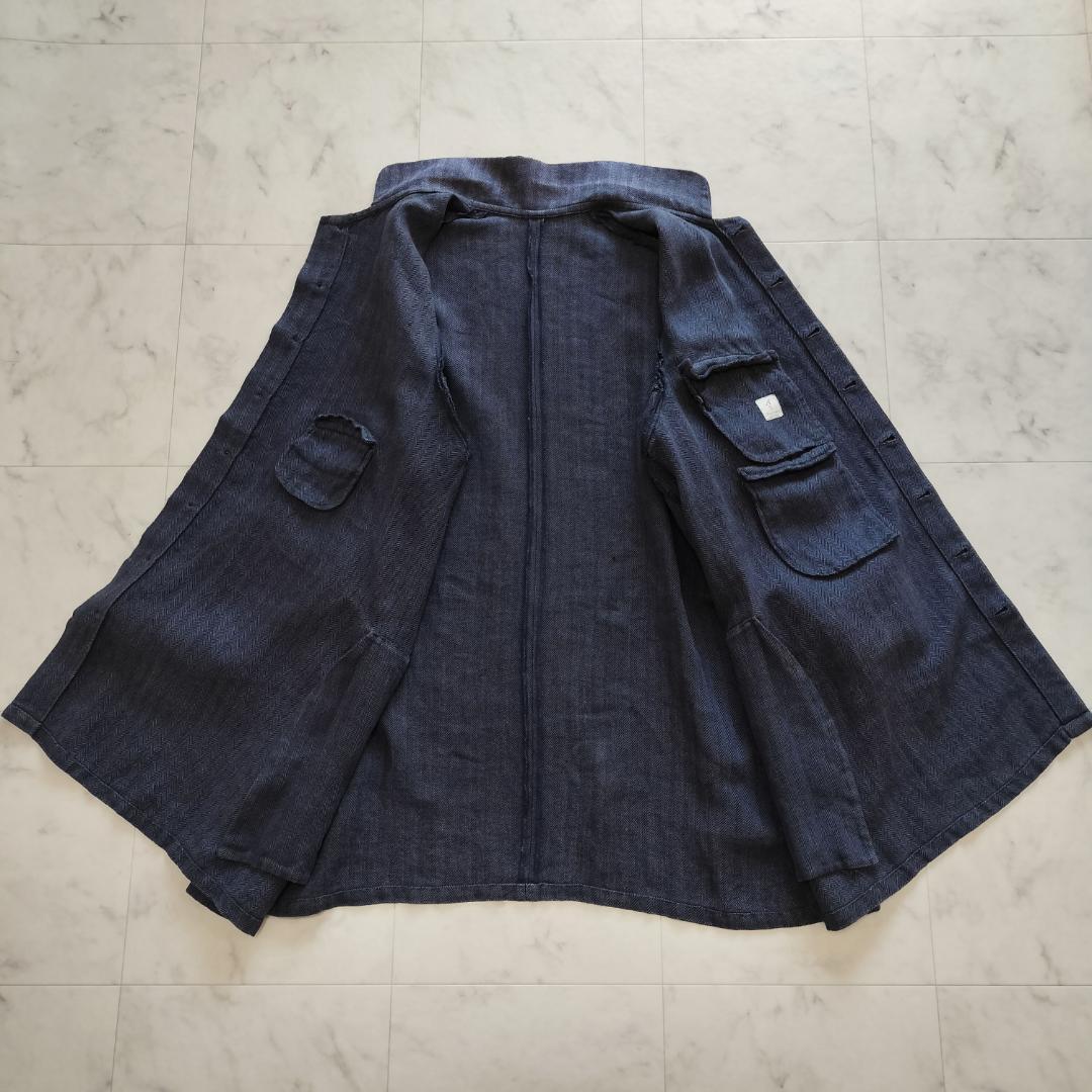 アナトミカ フランス製 リネンヘリンボーンダスターコート アルチュール 3 L