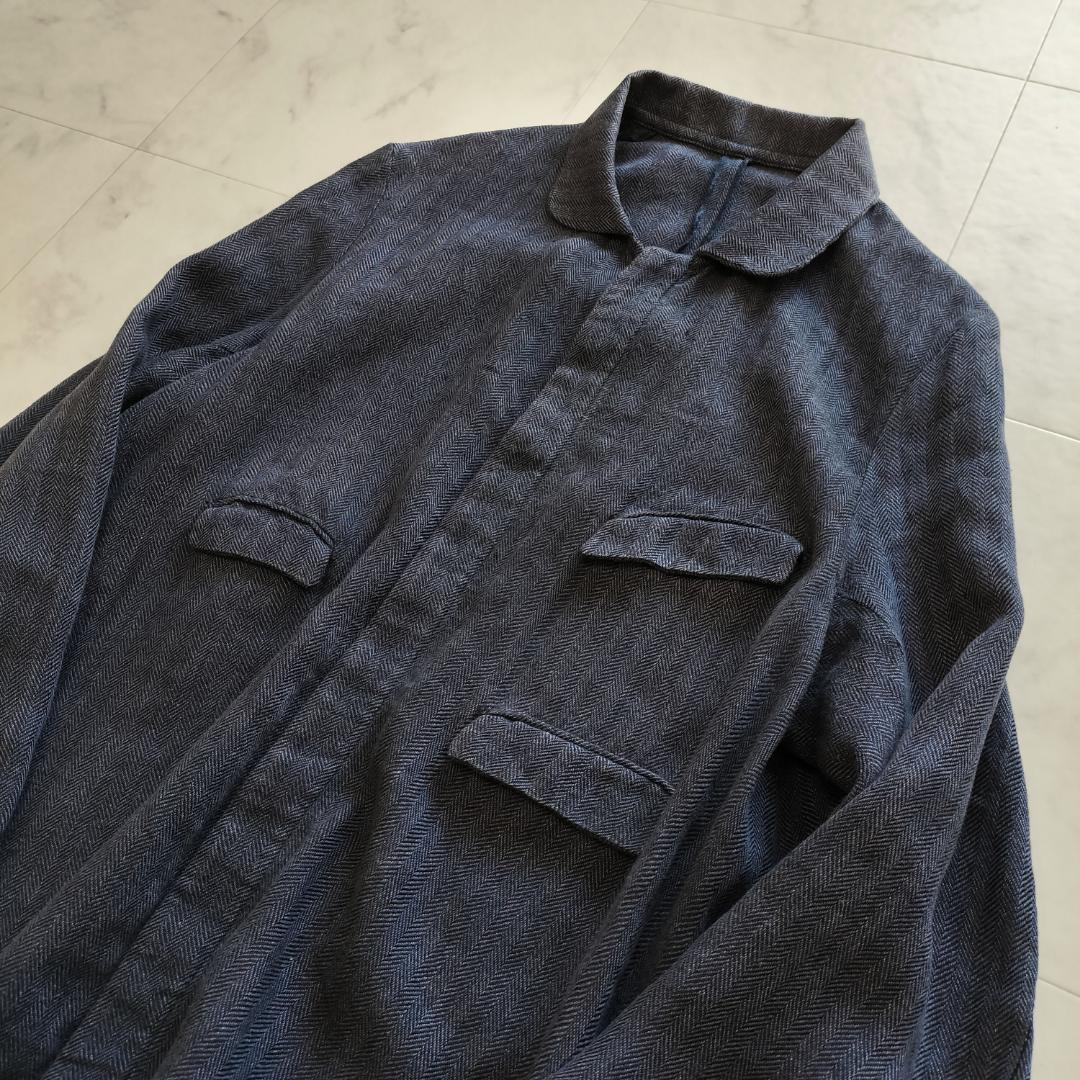 アナトミカ フランス製 リネンヘリンボーンダスターコート アルチュール 3 L