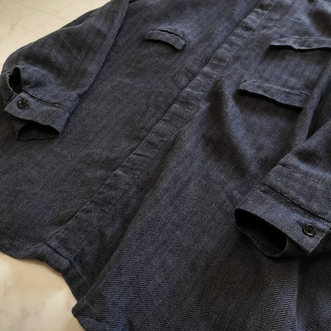 アナトミカ フランス製 リネンヘリンボーンダスターコート アルチュール 3 L