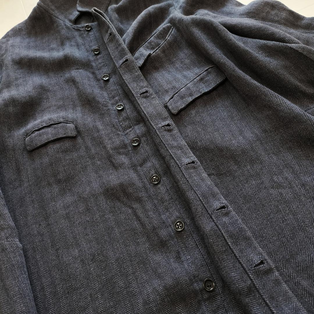 アナトミカ フランス製 リネンヘリンボーンダスターコート アルチュール 3 L