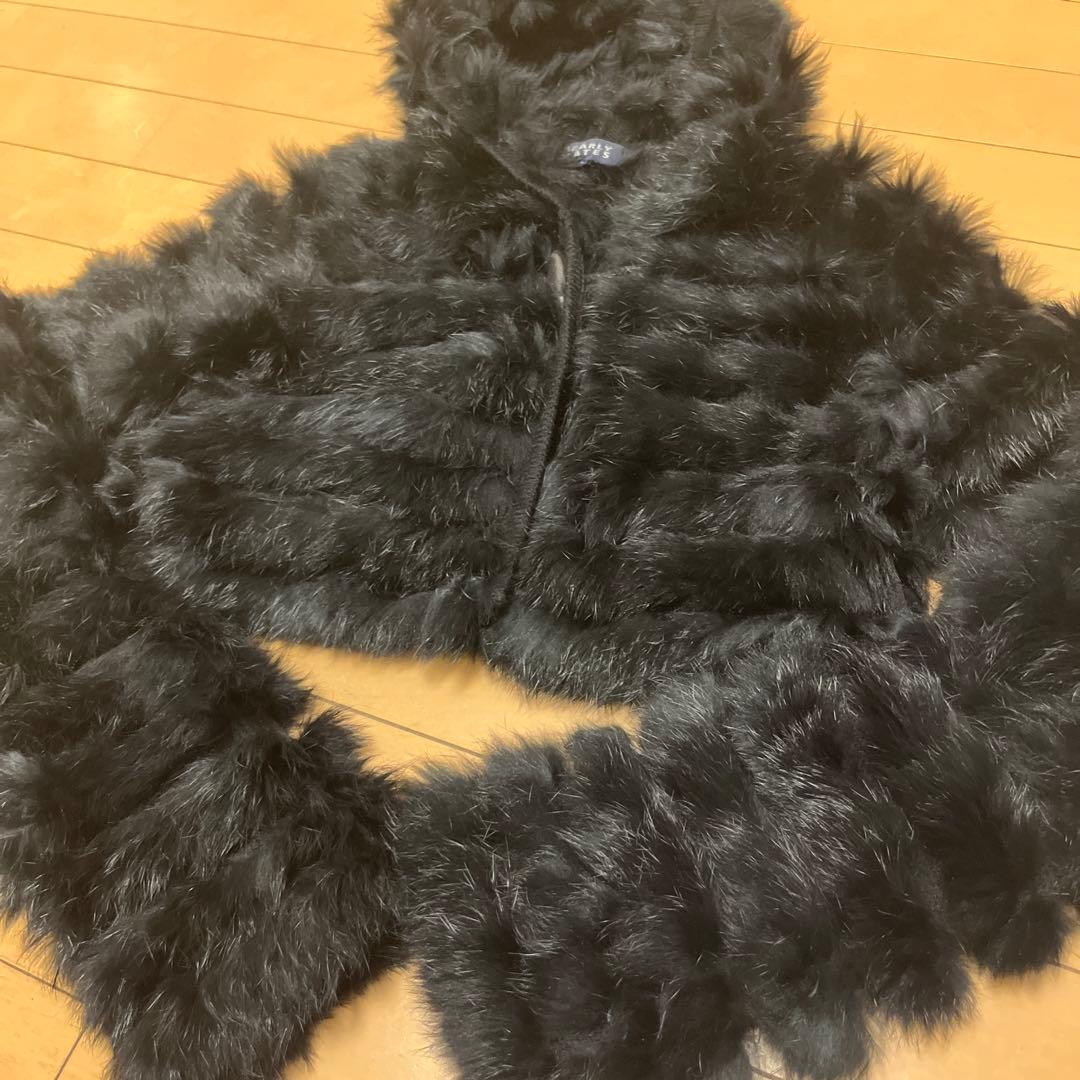 【希少品】パーリーゲイツ　ラビットファー　ショート丈ボレロ　サイズ1