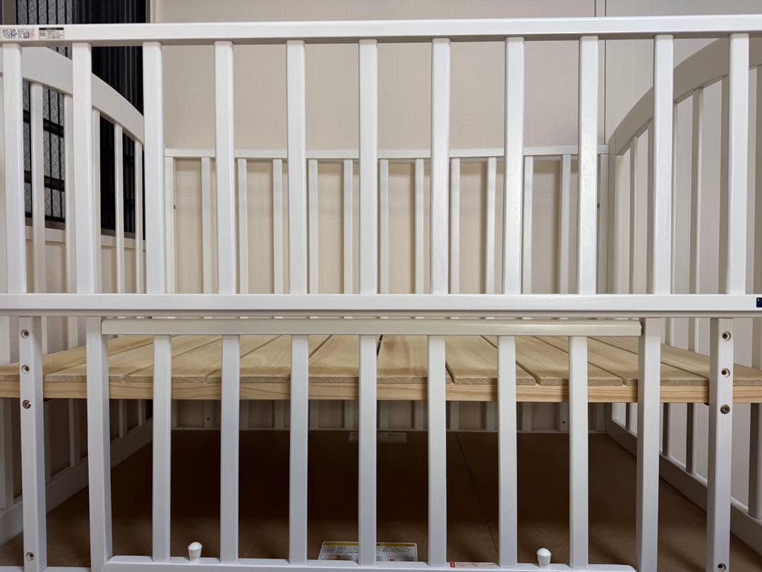 KATOJI ハイポジションベビーベッド アーチ (ホワイト)