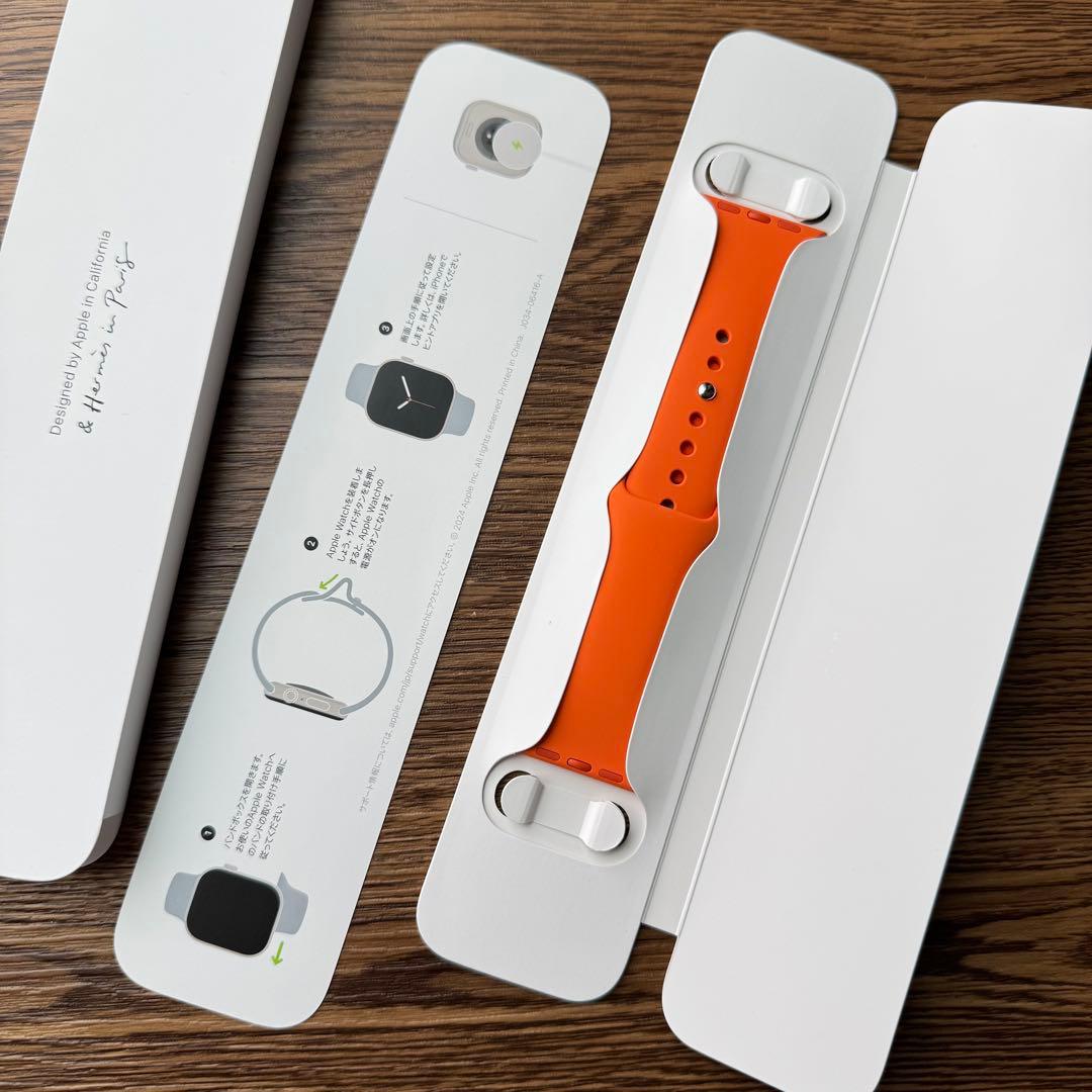 2543 未使用　Apple Watch エルメス　オレンジ　スポーツバンド