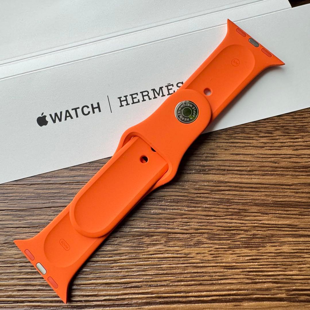 2543 未使用　Apple Watch エルメス　オレンジ　スポーツバンド