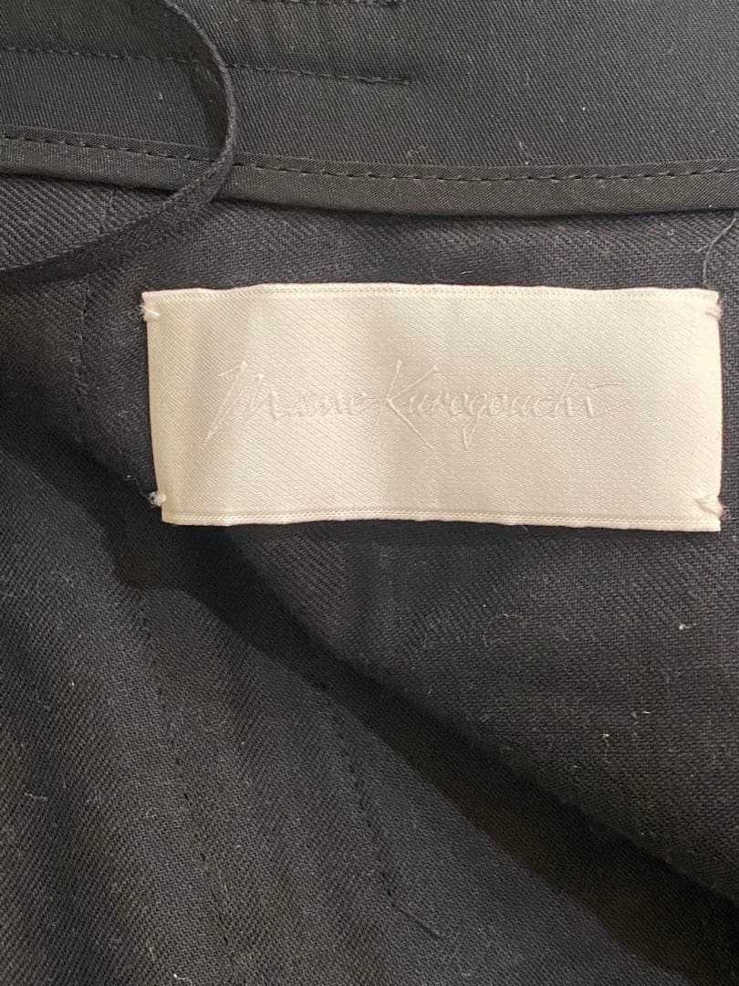 sh288 マメクロゴウチ　ブラックハイウエストカジュアルパンツ