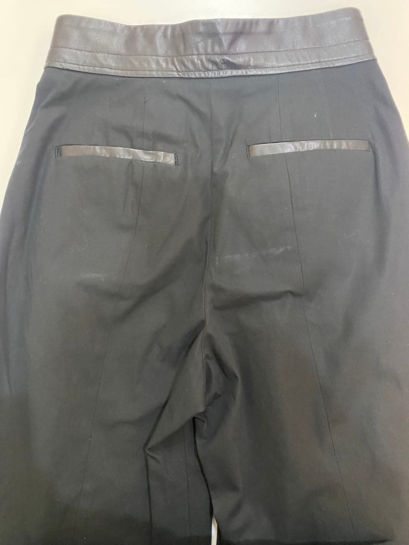 sh288 マメクロゴウチ　ブラックハイウエストカジュアルパンツ