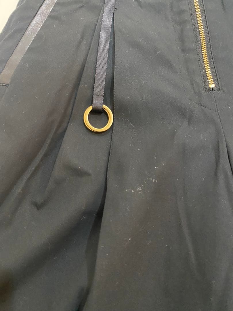 sh288 マメクロゴウチ　ブラックハイウエストカジュアルパンツ