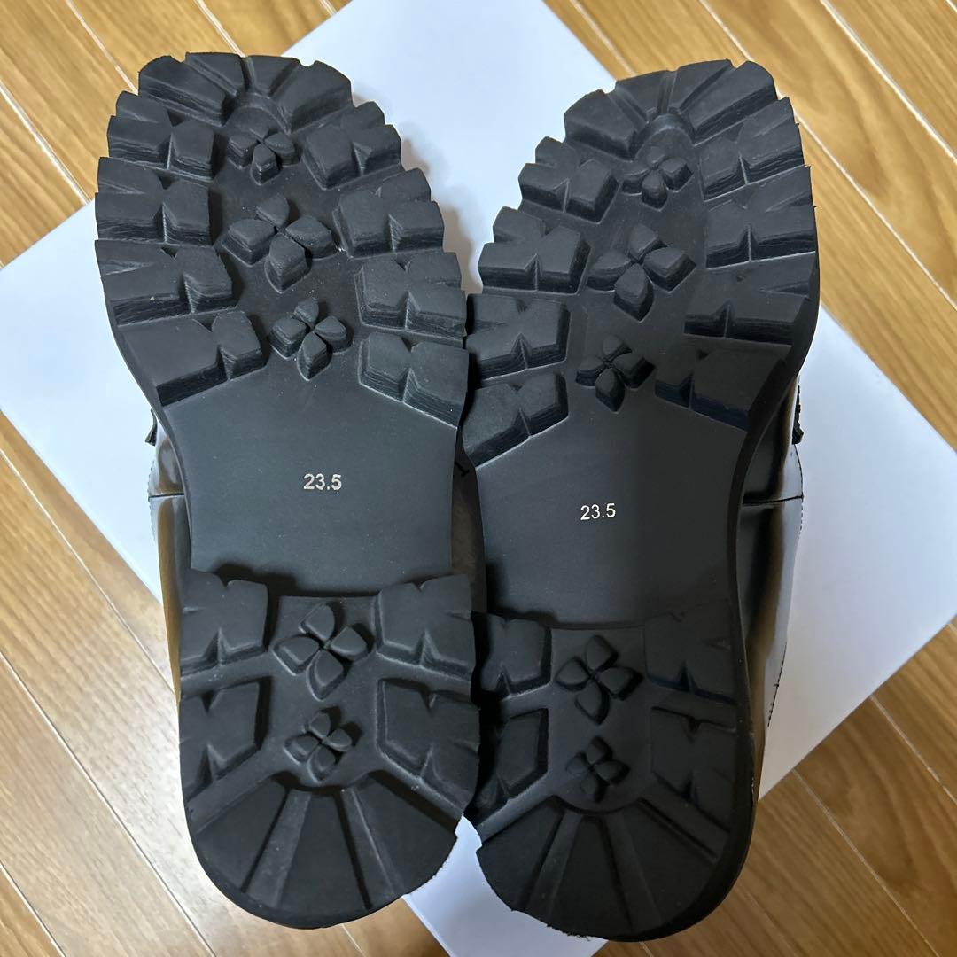 北欧、暮らしの道具店　こだわりソールのTストラップ / 牛革　23.5cm