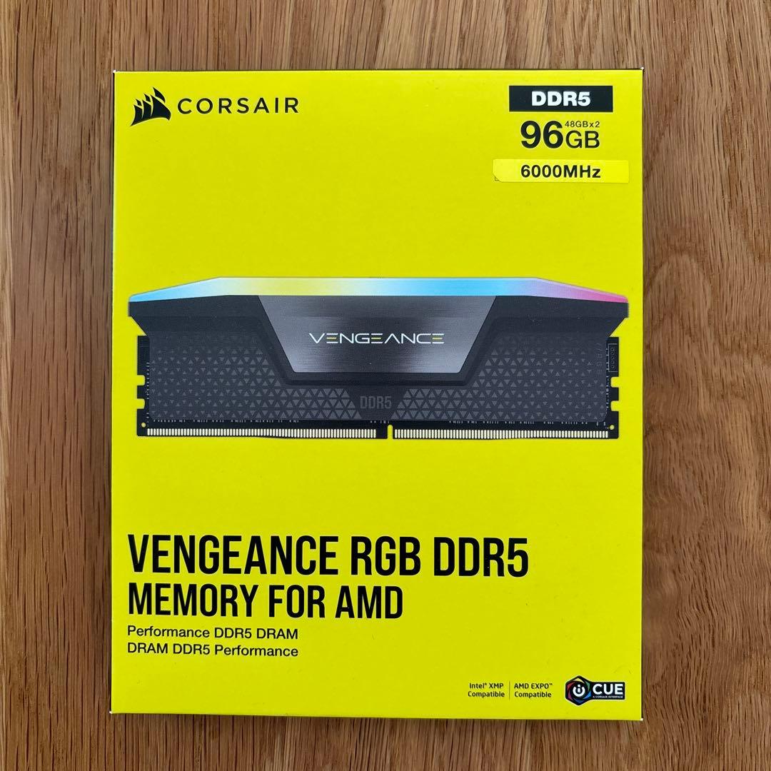 メモリー DDR5 CORSAIR VENGEANCE RGB 96GB 6000MHz