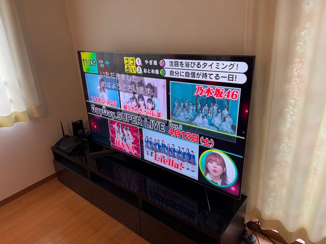 【極美品】ソニー 65V型 液晶 4Kテレビ ブラビア KJ-65X9500G