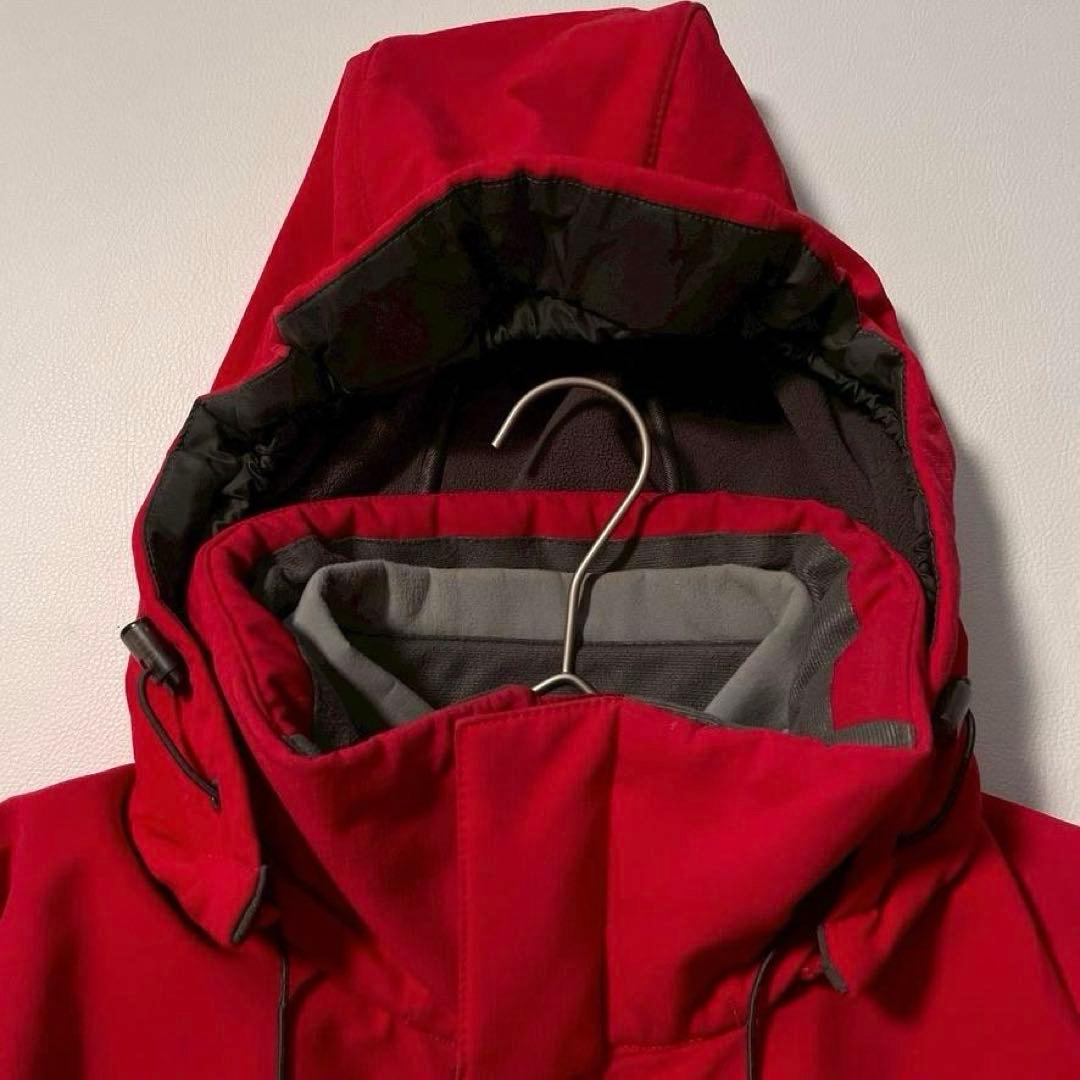 【とんとん】サロモン スキーウェア 上下 セットアップ 3WAY レッド