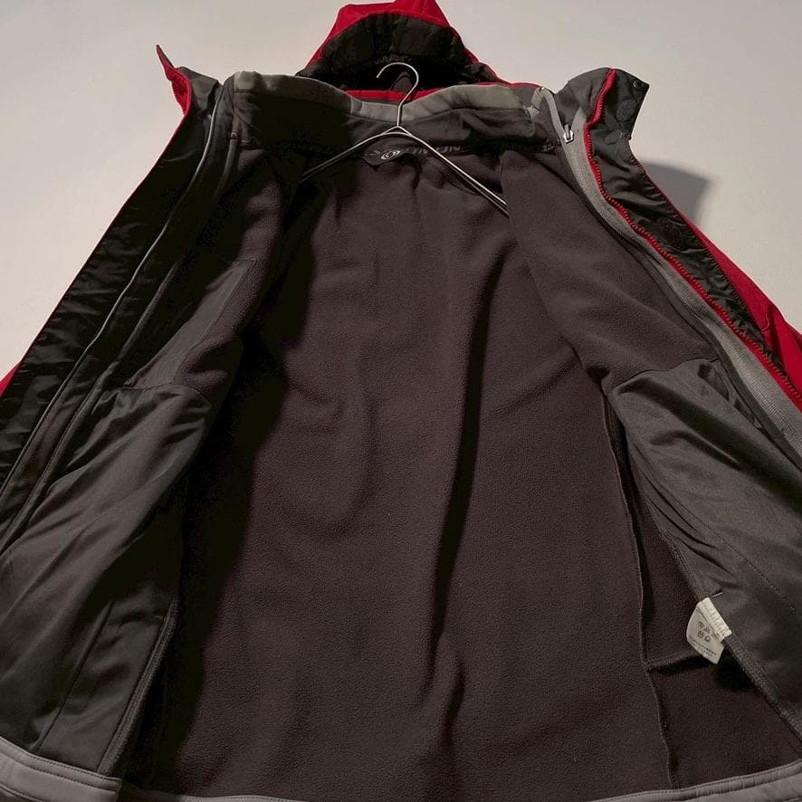 【とんとん】サロモン スキーウェア 上下 セットアップ 3WAY レッド