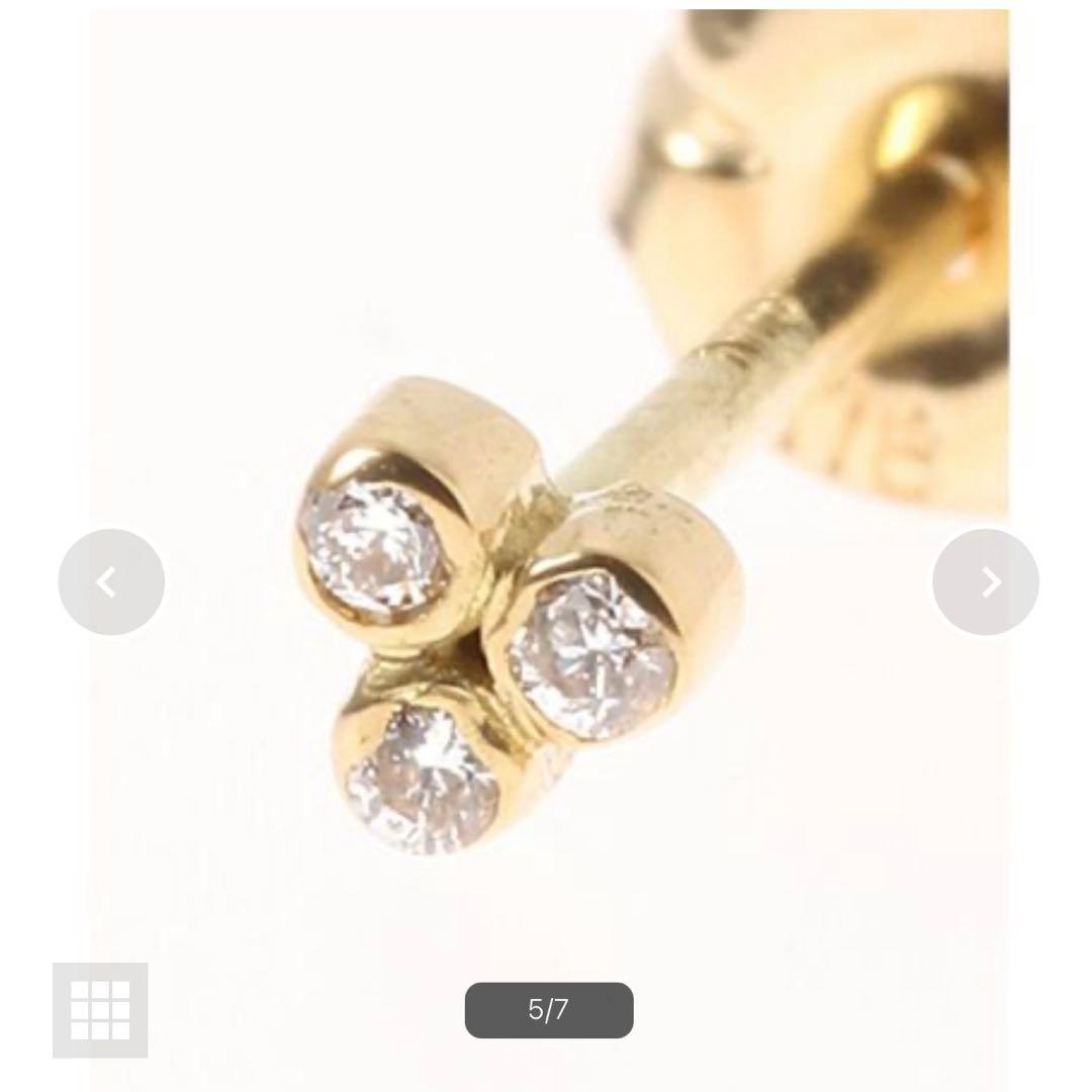 GIGI ジジ　IENA別注　Triangle diamond ピアス　片耳