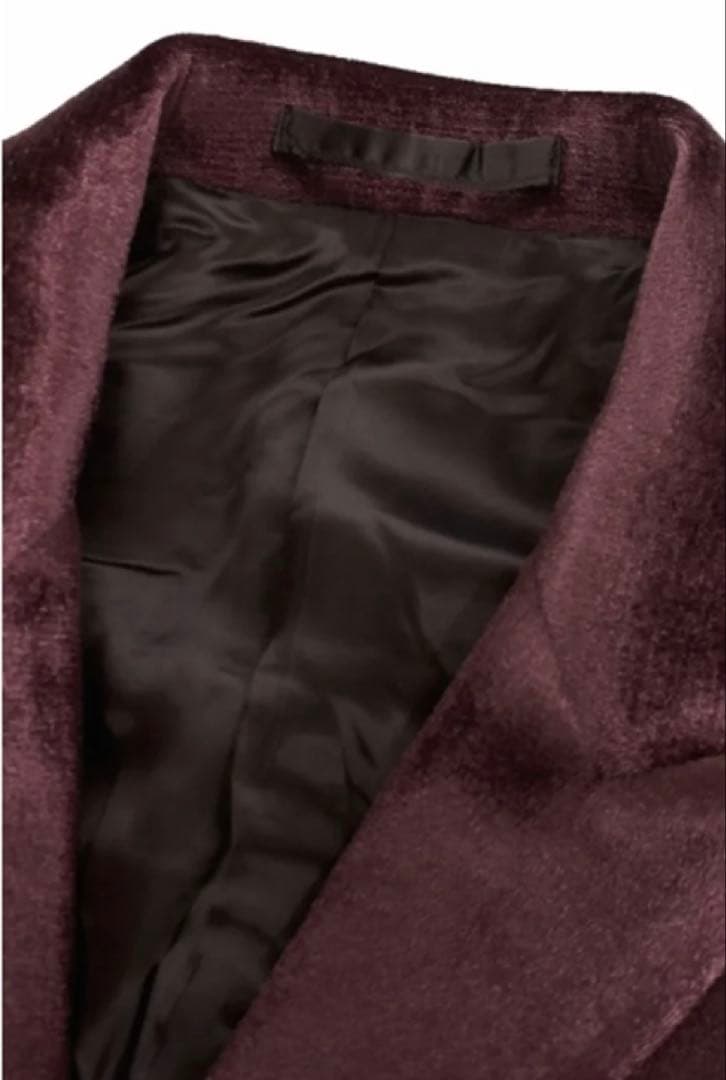 m*a様 トルネードマート　ワイン色　ベロア 　ジャケット　ベルベット