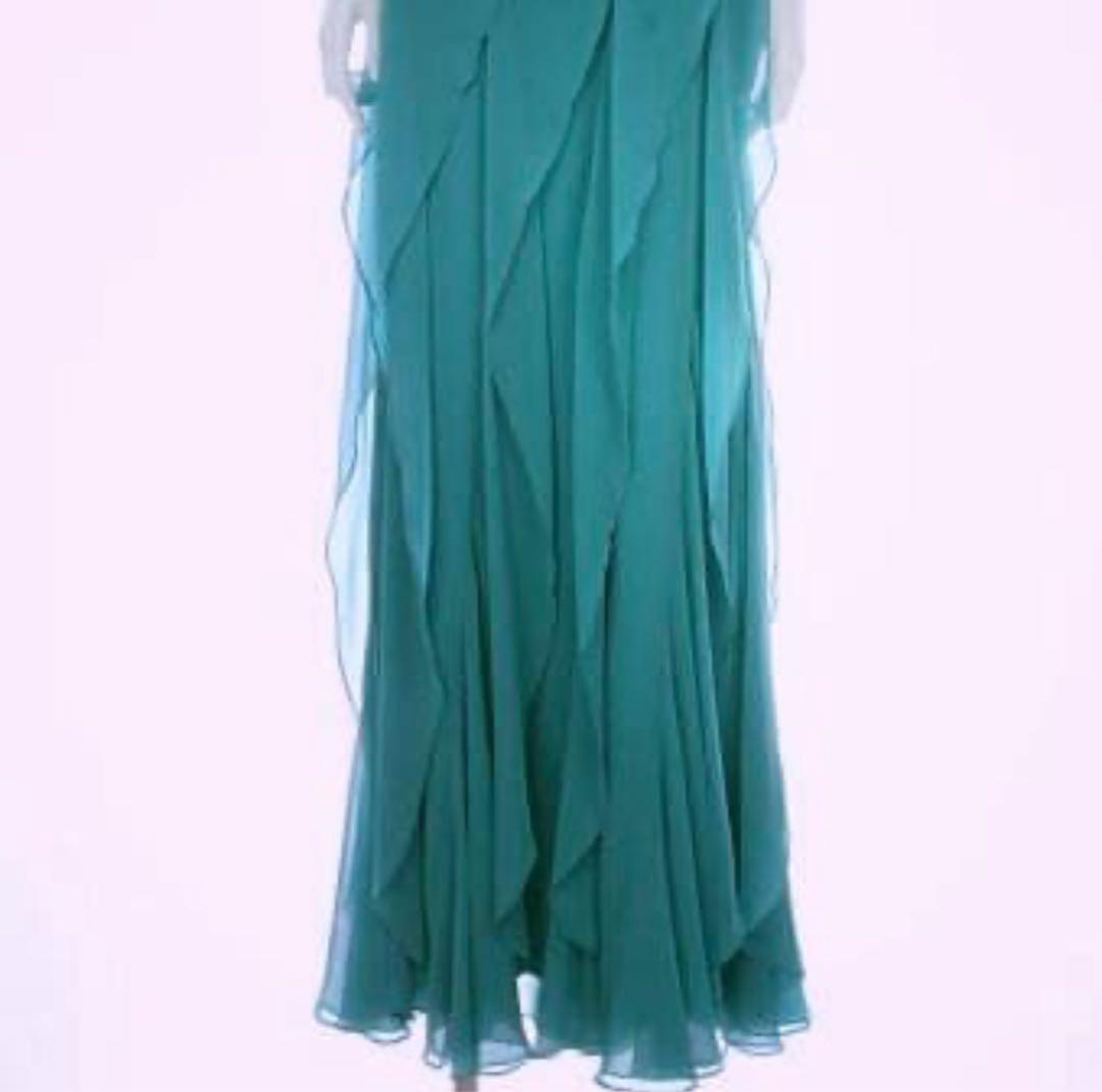 お値下げ！！ TADASHI SHOJI ティアードシフォンロングドレス