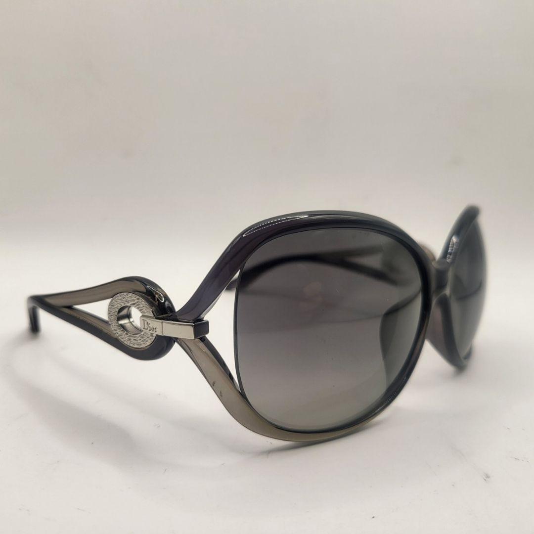 Christian Dior ロゴ金具 サングラス ブラック系