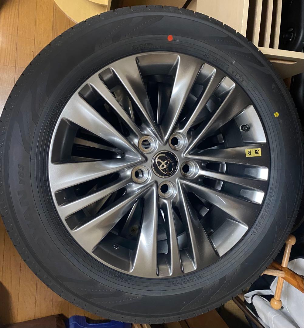 H&T様、新車外しアルファード40系18インチ純正タイヤホイール4本セット