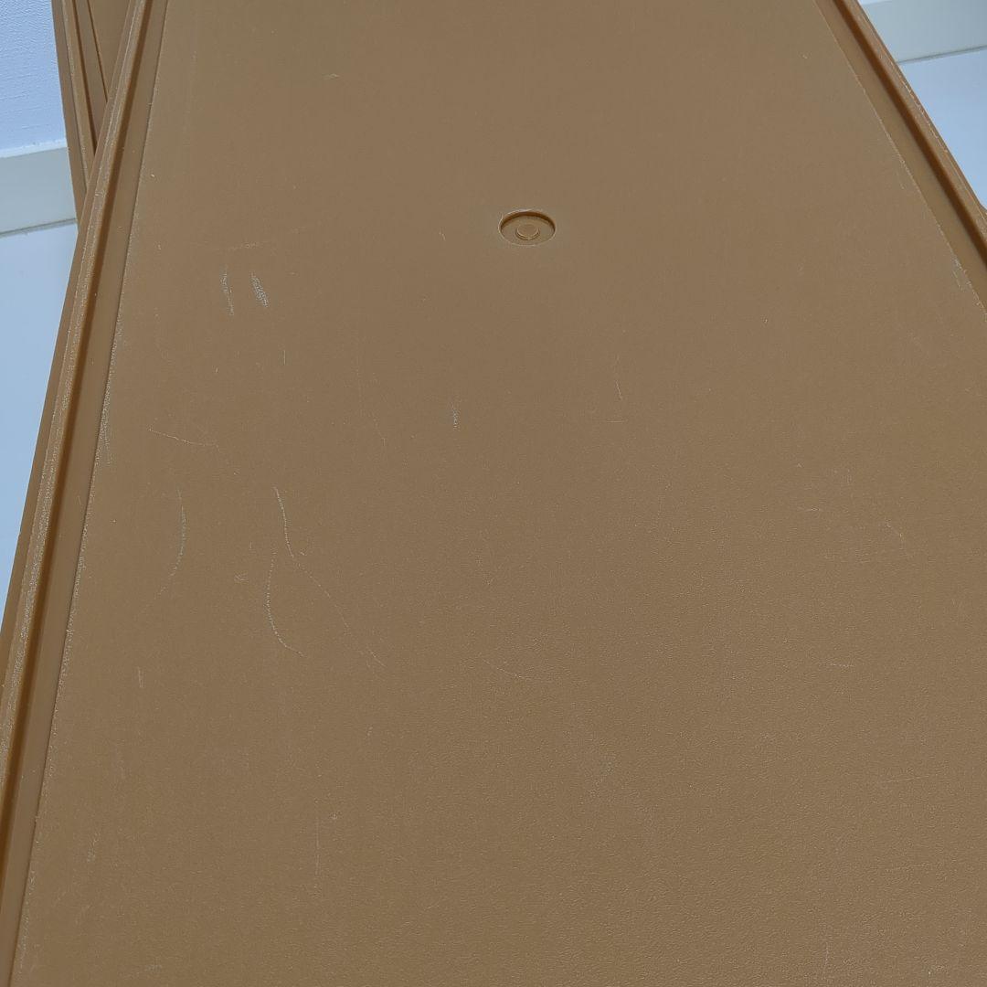 【4個セット】タッパーウェア　ロングスーパーケース　ブラウン　人気色