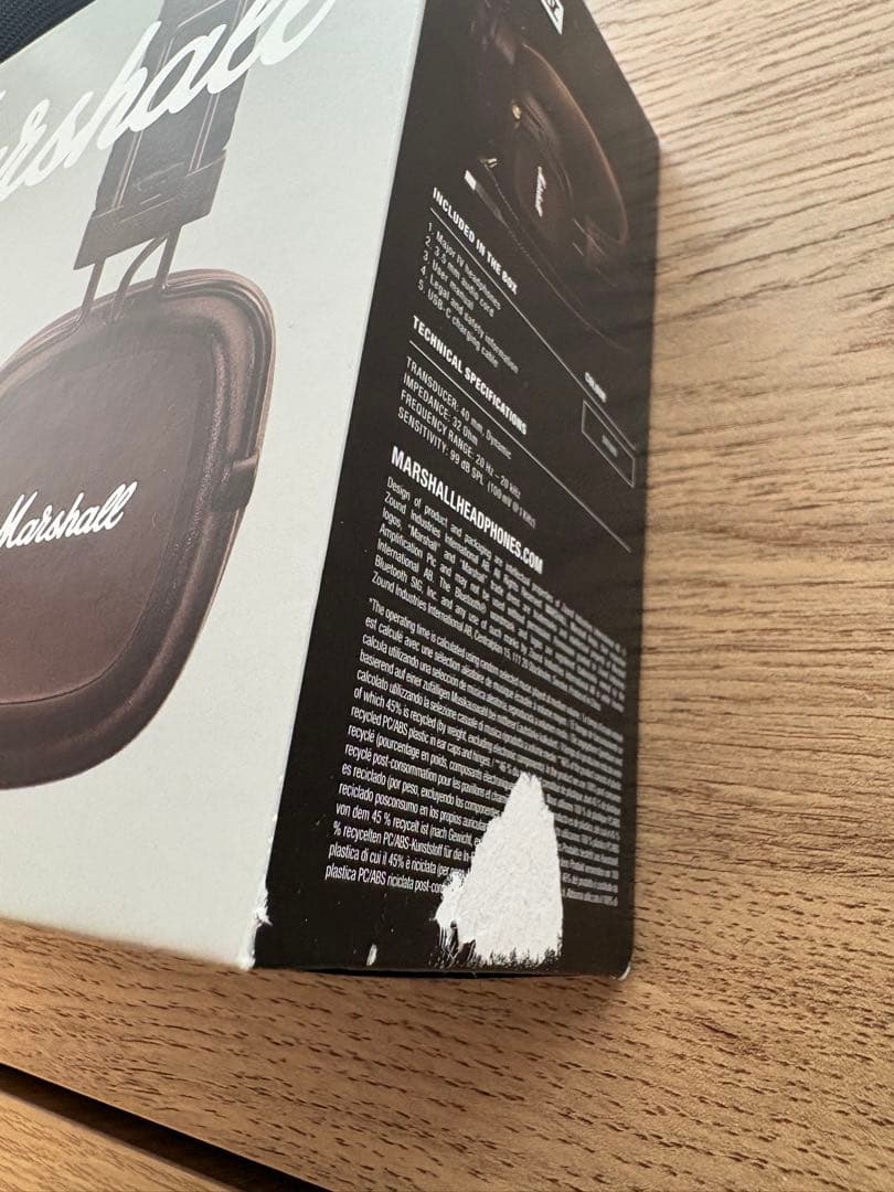 【美品】Marshall Major IV ワイヤレスヘッドホン ブラウン