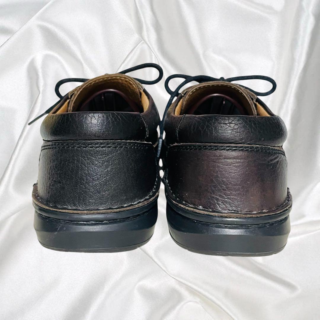 【ビルケンシュトック】美品メンフィス シボ革 レザー ダークブラウン 茶 23