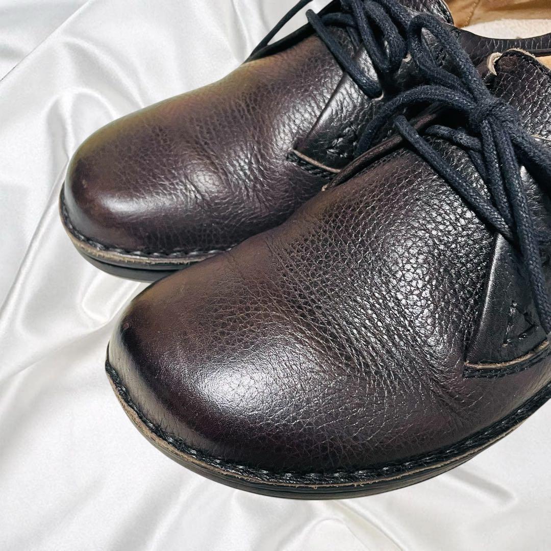 【ビルケンシュトック】美品メンフィス シボ革 レザー ダークブラウン 茶 23