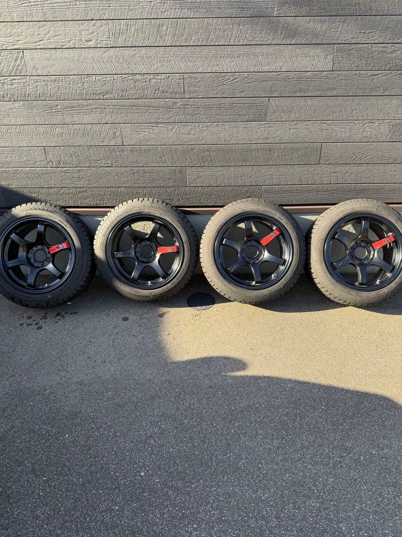 RAY'S 15インチ 8.0J ブラックホイールセット