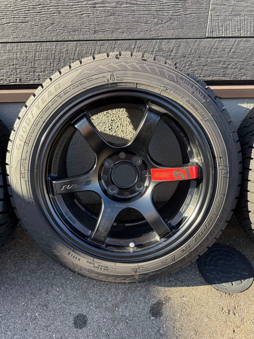 RAY'S 15インチ 8.0J ブラックホイールセット
