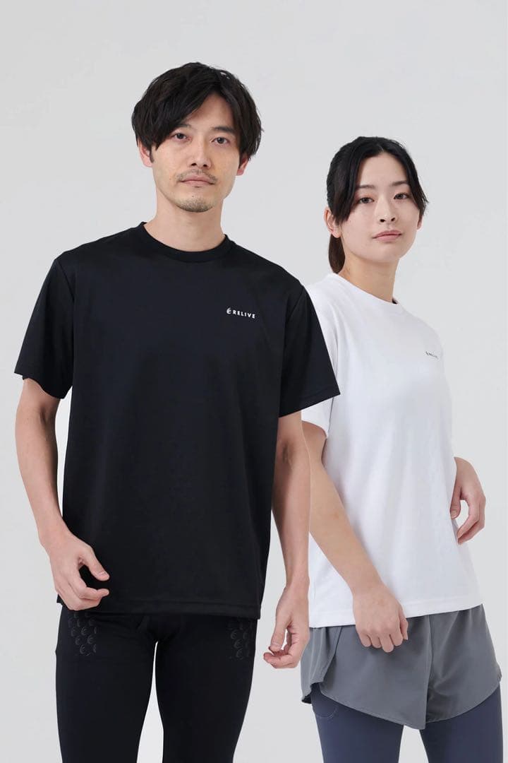 正規品保証！リライブシャツα　半袖　Tシャツ 丸ネック　ホワイト　gkn