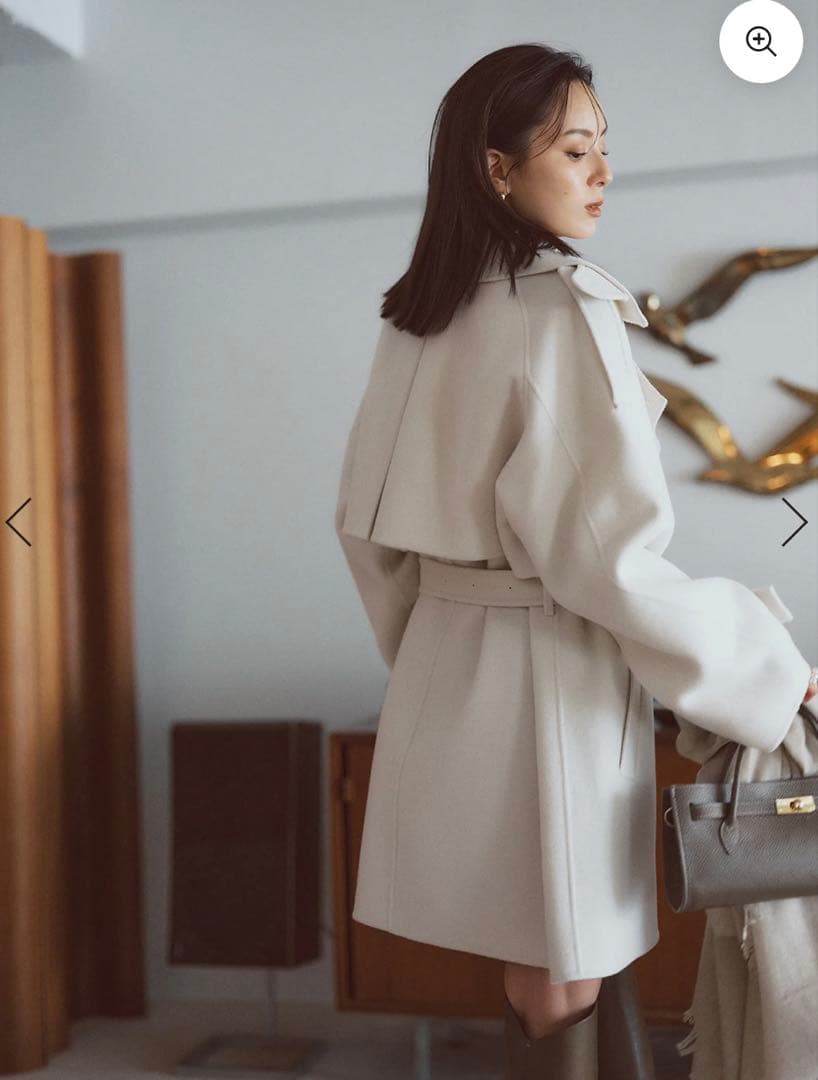 チコ✩anuan リバーウールミドルトレンチコート